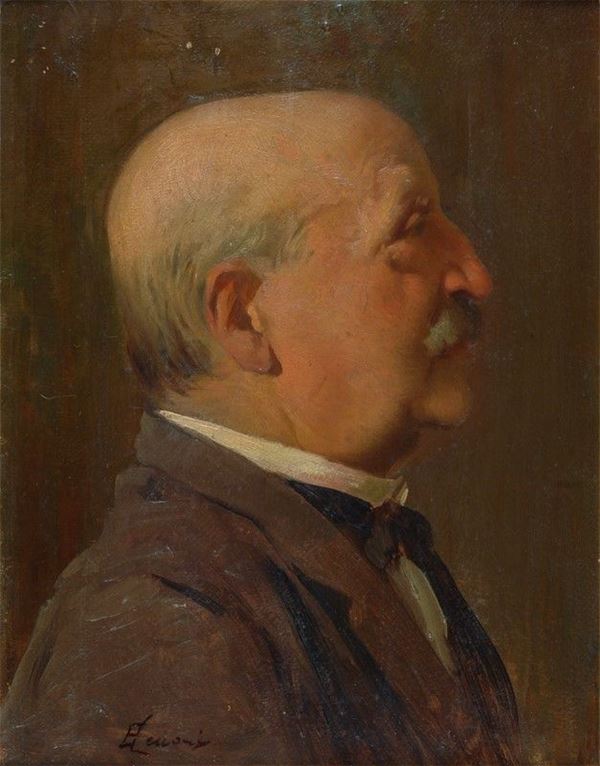 Eugenio Cecconi - Profilo di uomo.