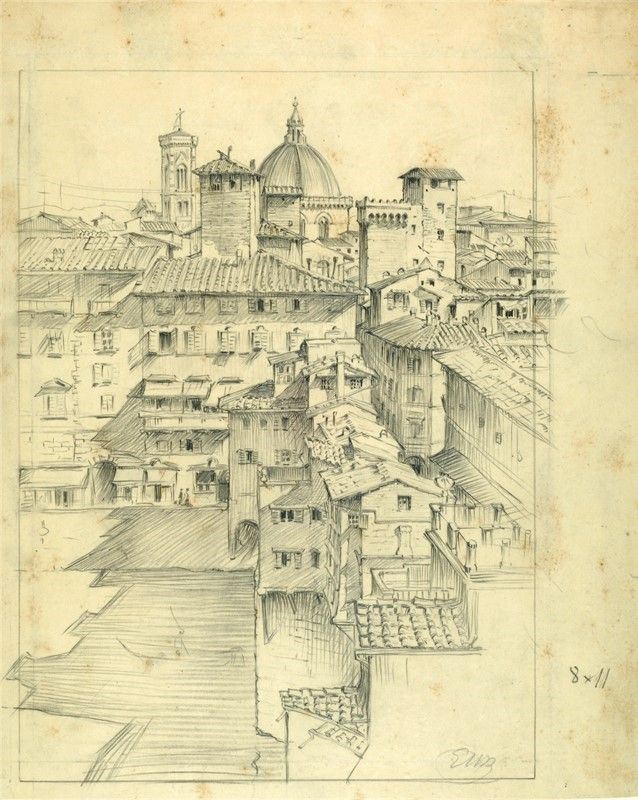 Emilio Mazzoni-zarini - Ponte Vecchio