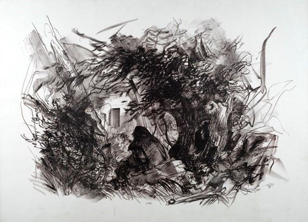Pietro Annigoni : Casa nel bosco  - Auction GRAFICA ED EDIZIONI - Galleria Pananti Casa d'Aste