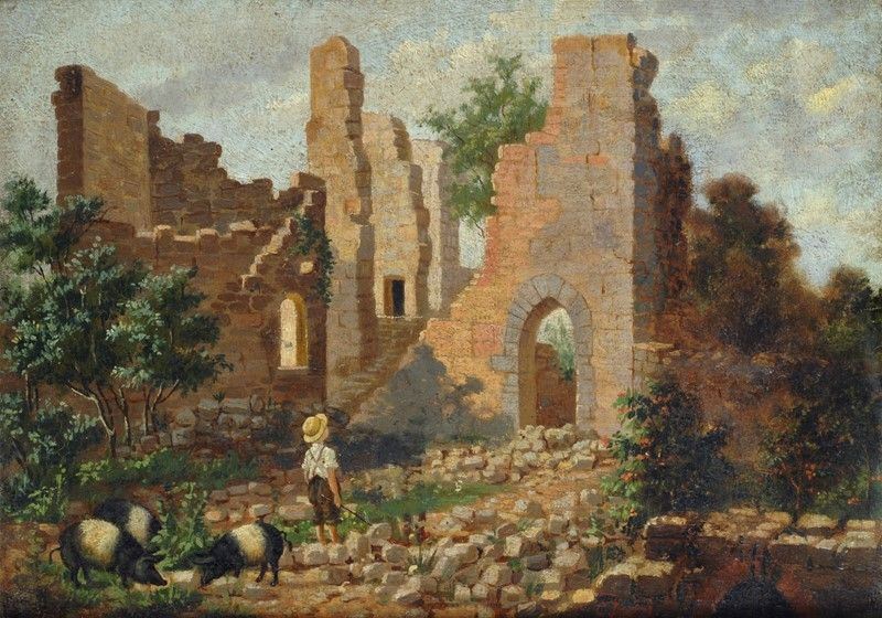 Carlo Iozzi - Paesaggio con Rovine