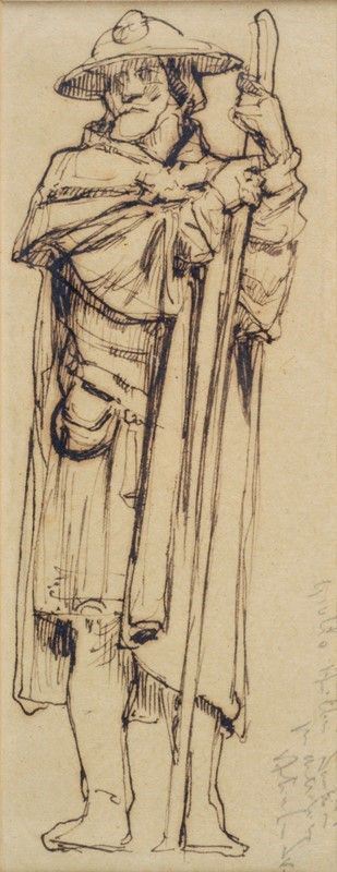 Giulio Aristide Sartorio : San Giacomo Maggiore  - Auction ANTIQUARIATO - Galleria Pananti Casa d'Aste