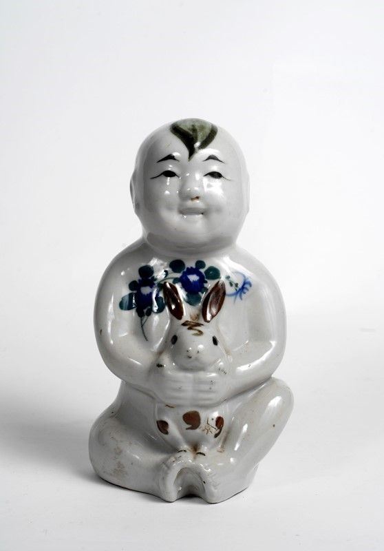 Bambino con coniglio  - Asta Dipinti antichi, Arredi, Arte Orientale e Autori del XIX e XX sec - Galleria Pananti Casa d'Aste