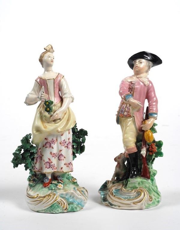 Cacciatore e damina  - Auction ANTIQUARIATO - Galleria Pananti Casa d'Aste