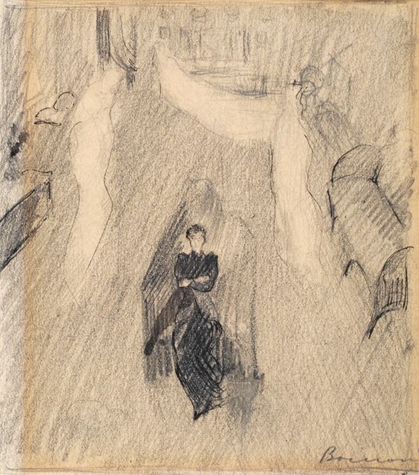 Umberto Boccioni - Study for mourning