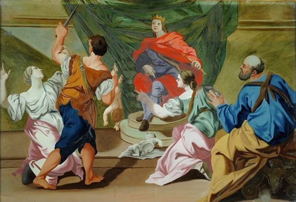 Anonimo, inizi XIX sec. - Il giudizio di Re Salomone