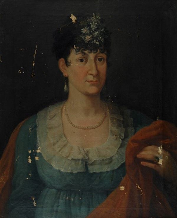 Angelo   Ricci : Ritratto di Anna Bandini  - Auction Orologi, Antiquariato - I - Galleria Pananti Casa d'Aste