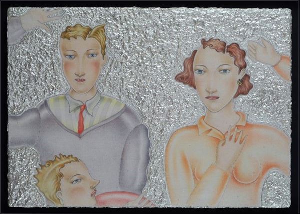 Luca Alinari : Senza titolo  - Tecnica mista su tela riportata su tavola - Asta Arte Moderna e Contemporanea - III - Galleria Pananti Casa d'Aste