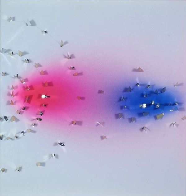 Franco Costalonga : Riflex RBMSC50  (1999)  - Multi-material assembly on wood - Auction Modern and Contemporary art - III - Galleria Pananti Casa d'Aste