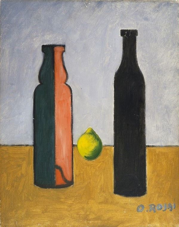 Ottone Rosai : Natura morta con due bottiglie  - Auction Arte Moderna e Contemporanea - III - Galleria Pananti Casa d'Aste