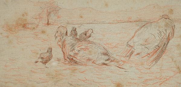 Anonimo, XIX sec. : Turkeys  - Pencils on paper - Auction AUTHORS OF XIX AND XX CENTURY - Galleria Pananti Casa d'Aste