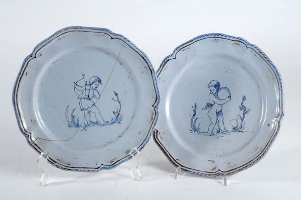 Piatti con angiolini XX sec.  - Asta ANTIQUARIATO - Galleria Pananti Casa d'Aste