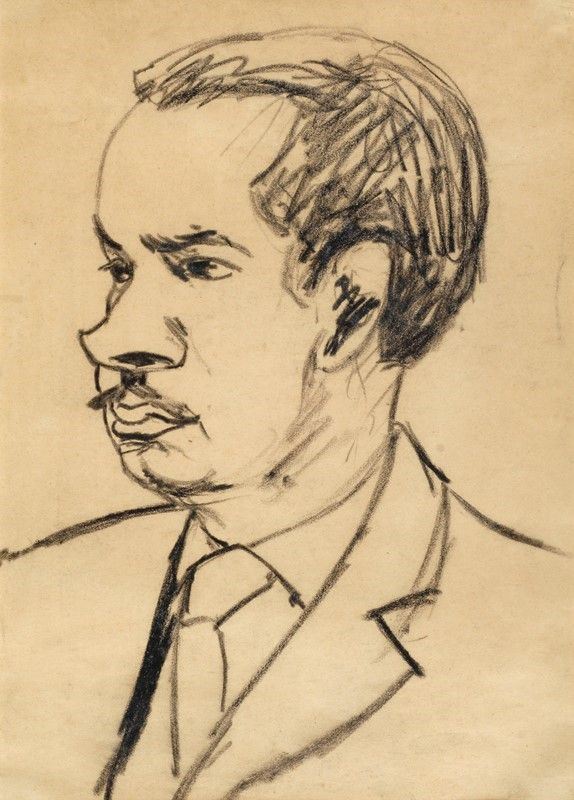 Ottone Rosai : Figura di uomo  - Auction Arte Moderna e Contemporanea - III - Galleria Pananti Casa d'Aste