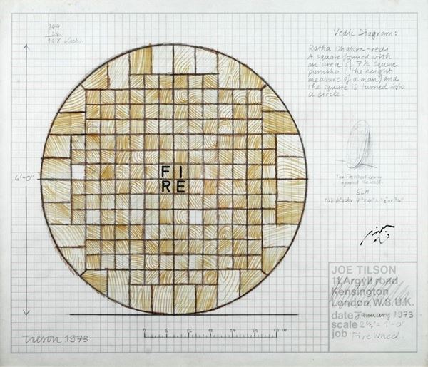 Joe Tilson : Fire wheel  (1973)  - Tecnica mista su carta - Asta Arte Moderna e Contemporanea - III - Galleria Pananti Casa d'Aste