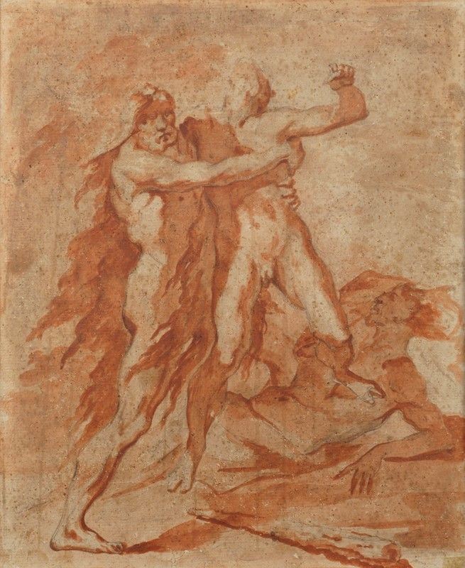 Scuola Italia Settentrionale, XVIII Sec., Anonimo, XVIII Sec. - Ercole e Anteo