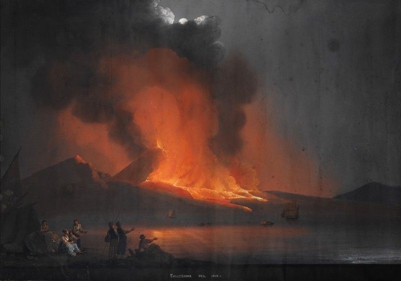 Anonimo, XIX Sec. - Eruzione del 1810