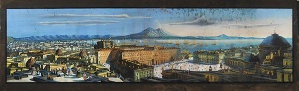 Anonimo, XIX sec. : Napoli  - Tempera su carta - Asta ANTIQUARIATO - Galleria Pananti Casa d'Aste