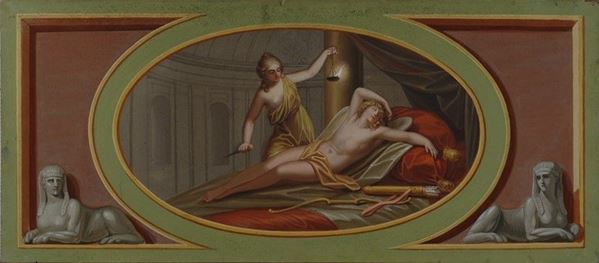 Attr. a Augusto Nicodemo : Amore e Psiche  - Auction Gioielli, Antiquariato - I - Galleria Pananti Casa d'Aste