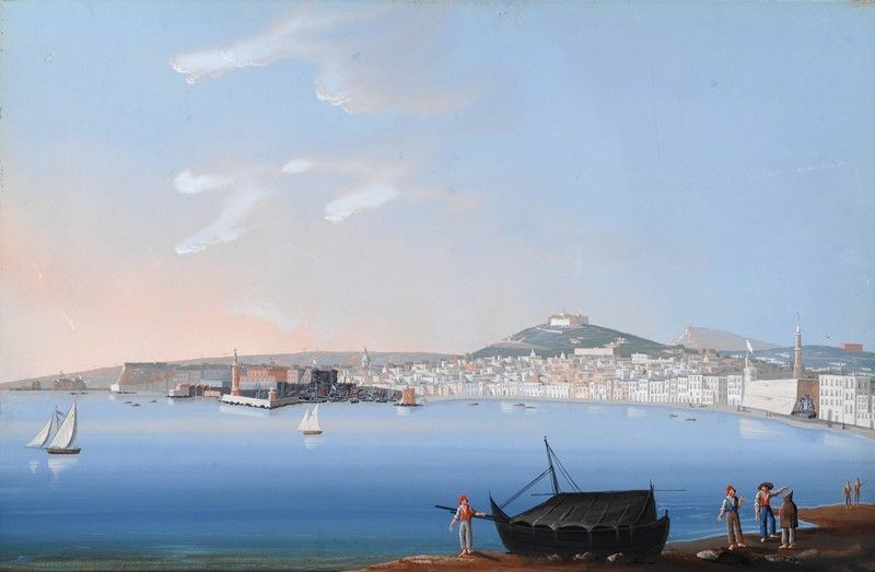 Anonimo, XIX Sec. - Golfo di Napoli