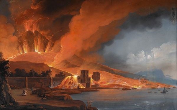 Anonimo, XIX sec. - Torre del Greco distrutta dall'eruzione del 1794