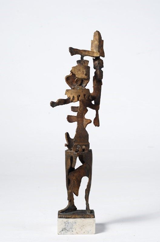 Mirko Basaldella : Guerriero  - Auction Arte Moderna e Contemporanea - IV - Galleria Pananti Casa d'Aste
