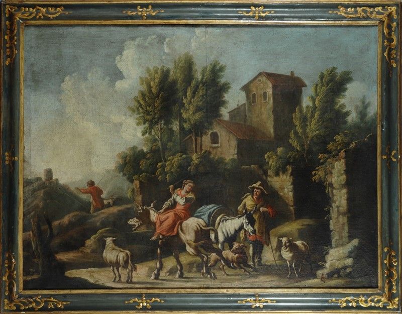 Scuola Romana, XVIII Sec. - Scene di Vita Popolare
