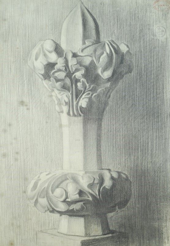 Coppia di Studi di Elementi Architettonici