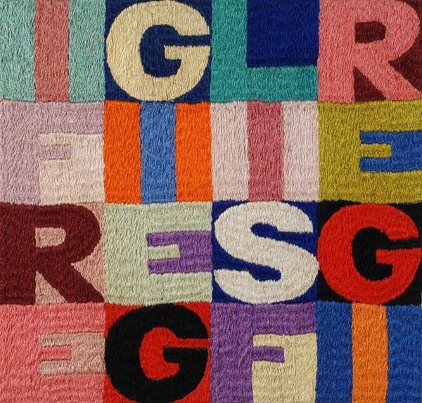 Alighiero Boetti : I fregi e gli sfregi  - Ricamo su tessuto - Asta Arte Moderna e Contemporanea - III - Galleria Pananti Casa d'Aste