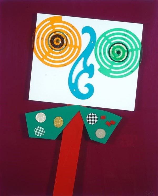 Enrico Baj : Sakorsusu Otalo  (1968)  - Collage di plastica  - Asta Arte Moderna e Contemporanea - III - Galleria Pananti Casa d'Aste