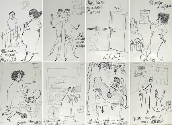 Eight drawings