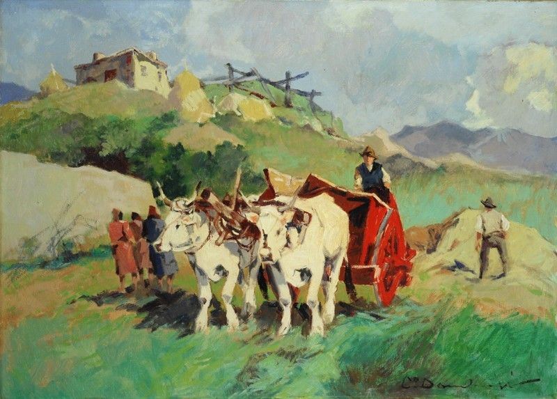 Carlo Domenici - Carro con Buoi