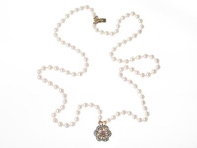 Collana Perle, Rubini e Dimanti