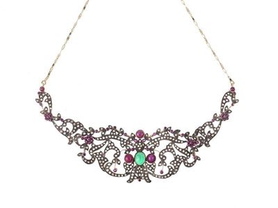 Collana Smeraldi, Rubini e Diamanti