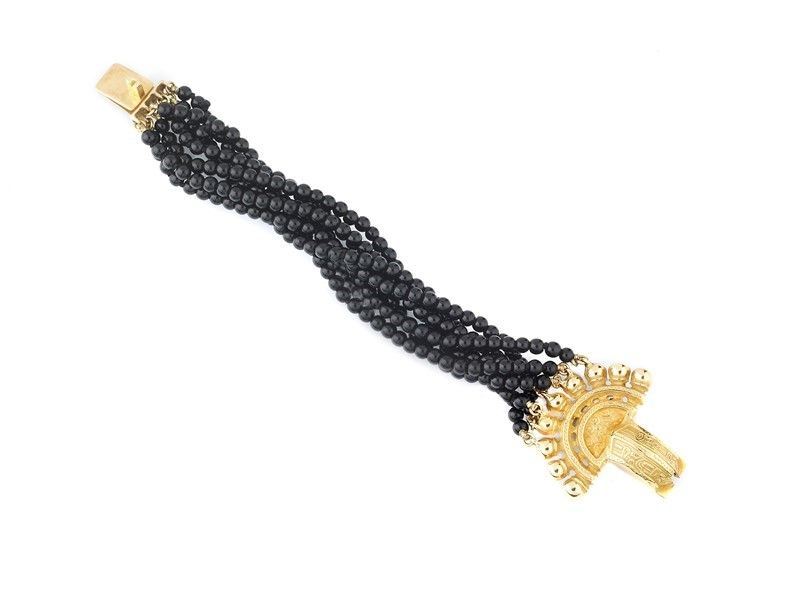 Sergio Mazzola Bracciale in Onice e Oro