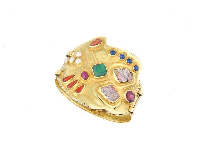 Sergio Mazzola Bracciale Oro e Varie Pietre