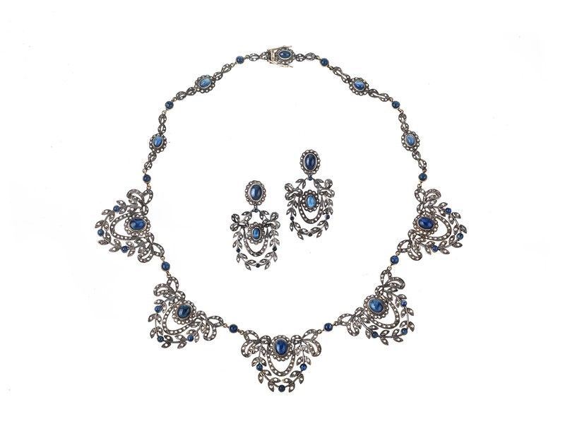 Parure Zaffiri e Diamanti