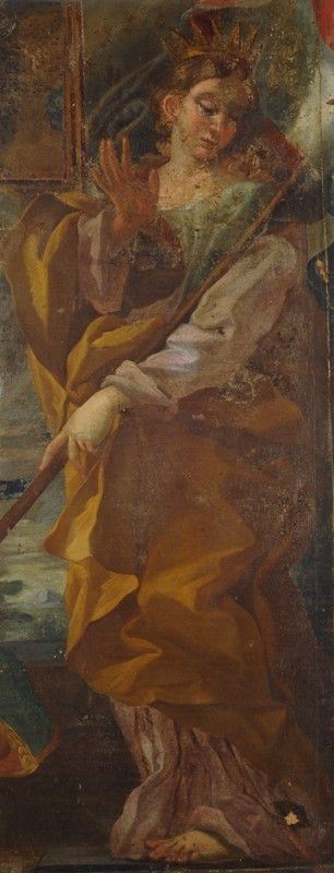 Anonimo, XVII Sec. - Figura Femminile Coronata