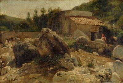 Antico Casolare con Contadina