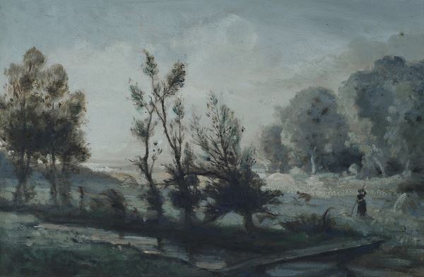 Scuola Francese, XIX sec. - Landscape