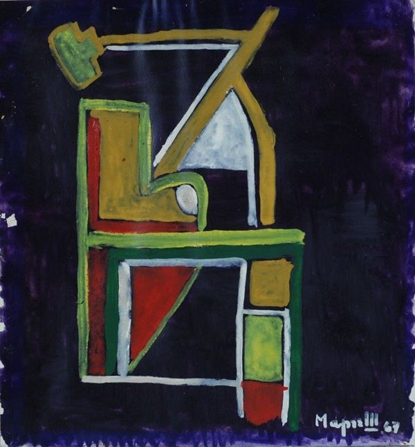 Alberto Magnelli : Composizione  - Auction Arte Moderna e Contemporanea - III - Galleria Pananti Casa d'Aste