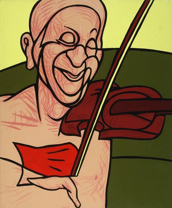 Valerio Adami - Studio per il Figliol Prodigo