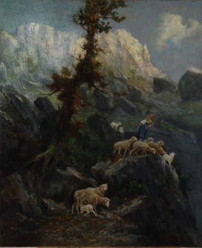 Pastorella con Gregge (a Capri)