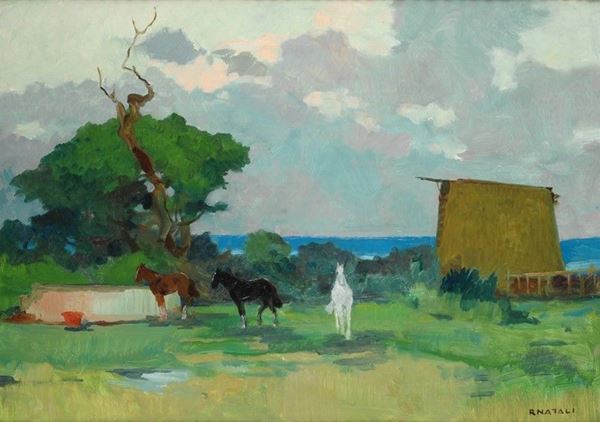 Renato Natali : Maremma  - Auction AUTORI DEL XIX E XX SEC - II - Galleria Pananti Casa d'Aste