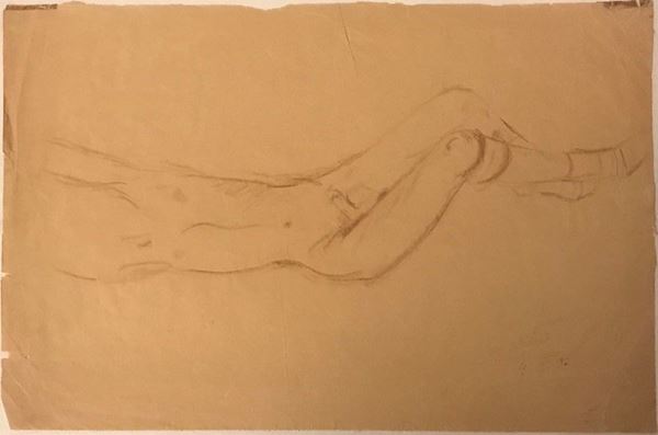 Filippo de Pisis - Nudo con calze disteso