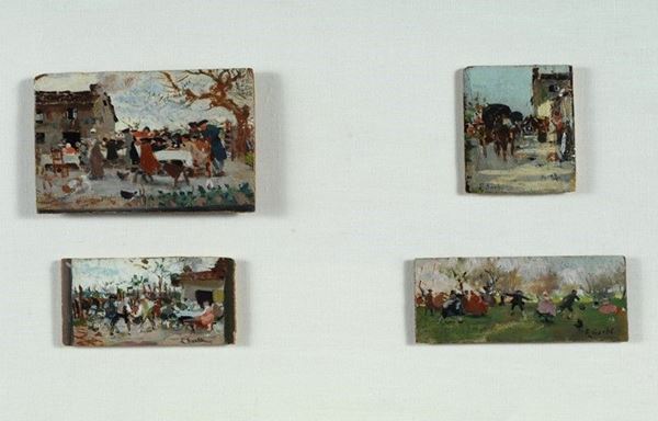 Raffaello Sorbi - Scene di vita popolare