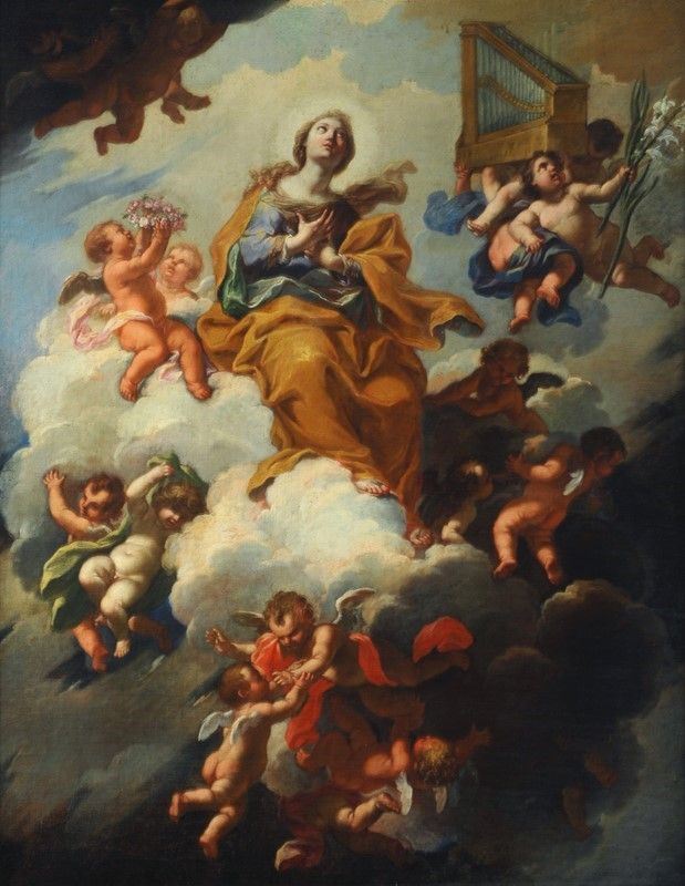 Scuola Napoletana, Fine XVII Sec. - Santa Cecilia in Gloria