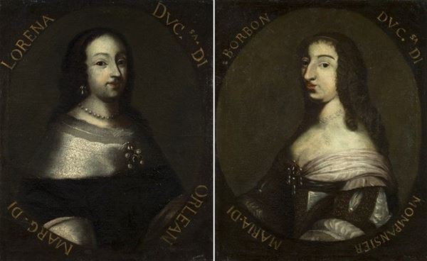 Scuola Francese, XVII sec. - Coppia di ritratti