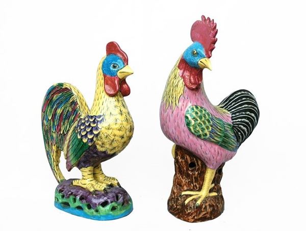 Gallo e Gallina  - Asta ARREDI E OGGETTISTICA - Galleria Pananti Casa d'Aste