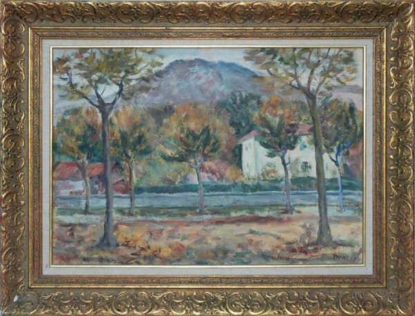 F. Drini : Paesaggio  - Auction ARREDI E OGGETTISTICA - Galleria Pananti Casa d'Aste
