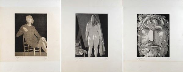 Giacomo Manz&#249; - Tre acqueforti di Giacomo Manzù