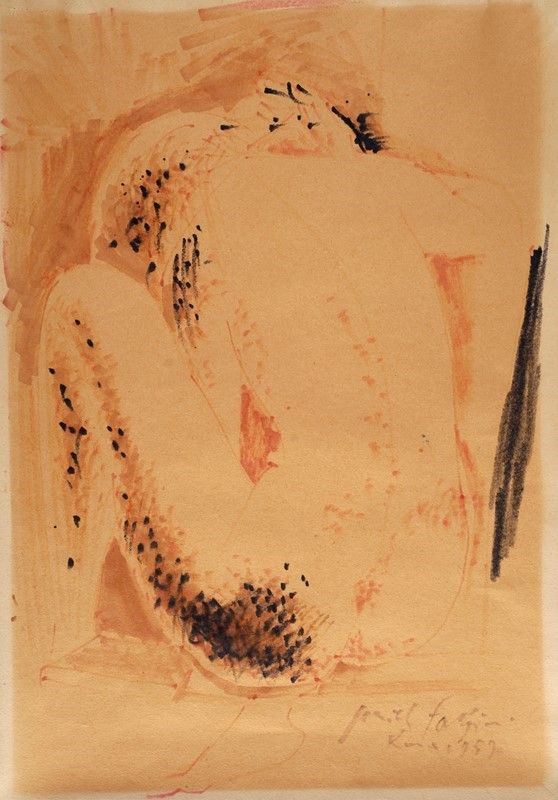 Pericle Fazzini - Nudo seduto